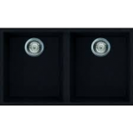 Elleci QUADRA350U 花崗岩廚房台下石盆 (黑色)